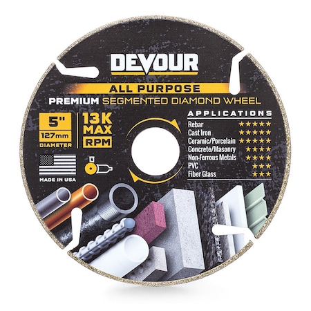 Devour 5" PREMIUM Diamond ALL PURPOSE NT050AP